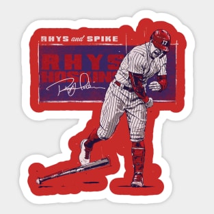 Rhys Hoskins Philadelphia Rhys And Spike Sticker